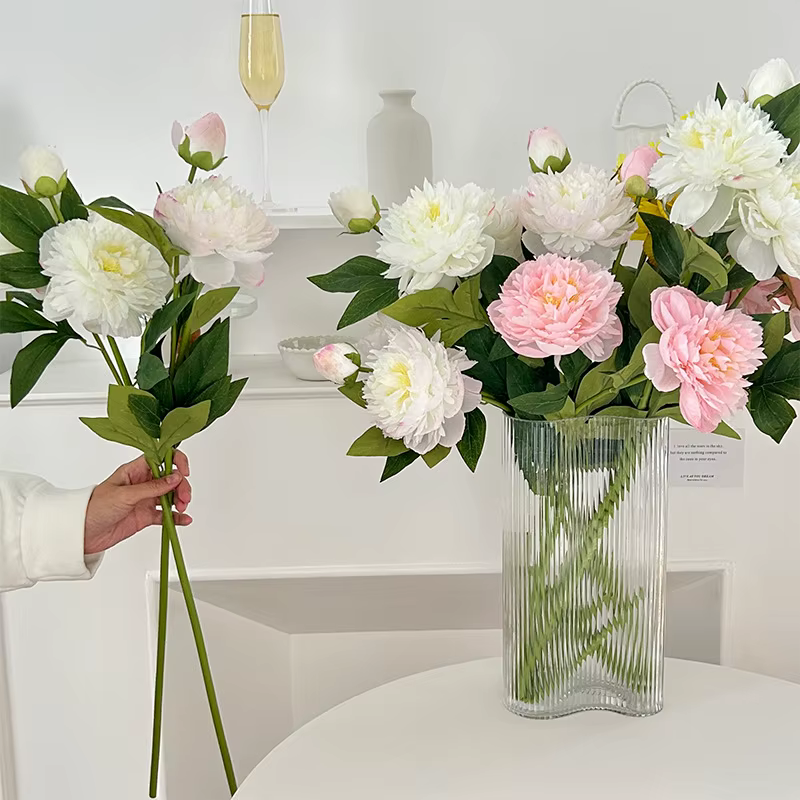Fleur artificielle pivoine double pétale