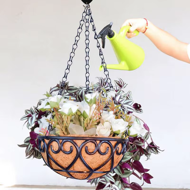 Panier suspendu pot de fleurs cocotier pot de fleur intérieur