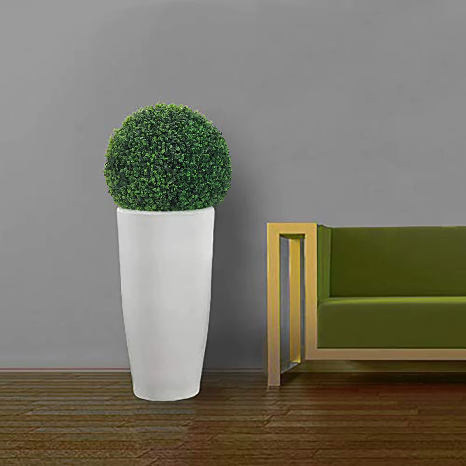 Boule topiaire de plantes artificielles pour jardin