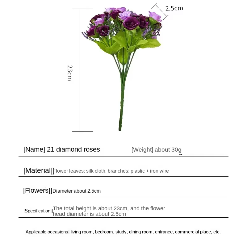 Bouquet de Roses Artificielles