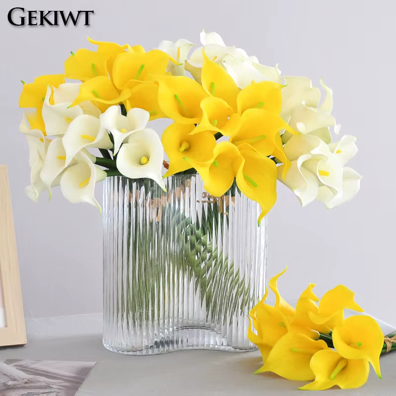 Fleur Artificielle de Lys Calla en PU