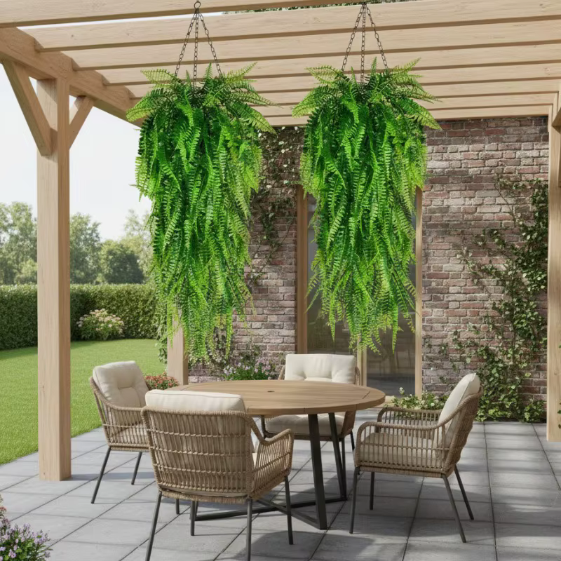 Plantes suspendues artificielles en herbe de Persie