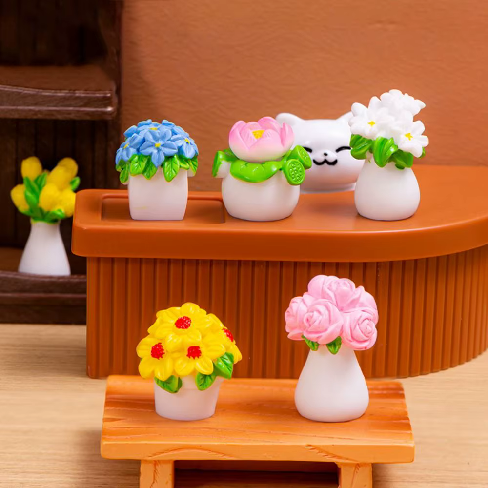 Plantes en pot de simulation colorées
