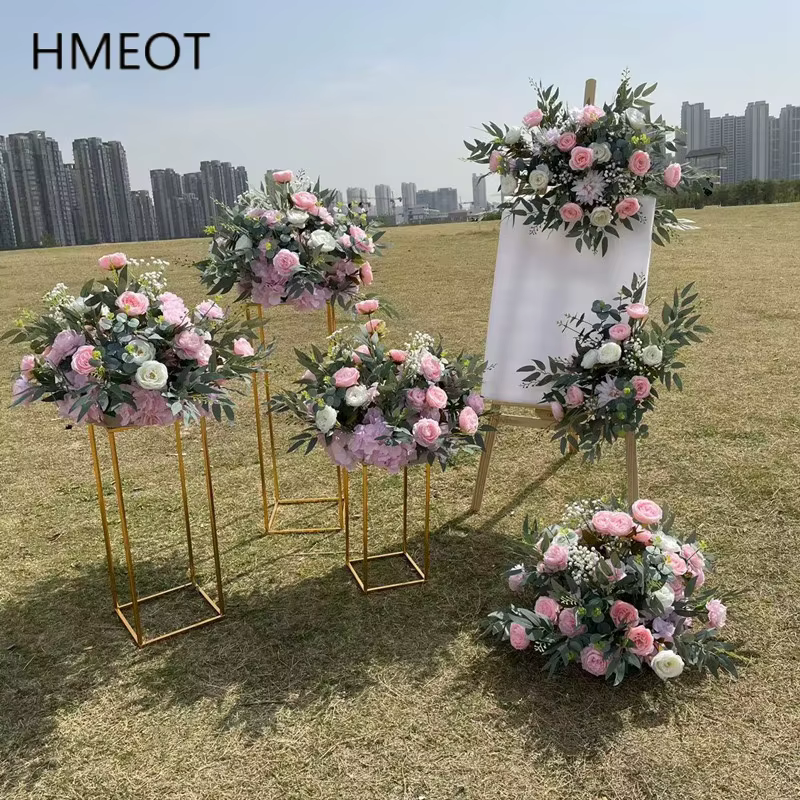 Boule de fleurs artificielles en saule vert