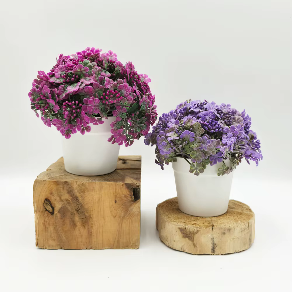 Ensemble de fleurs artificielles de 15 cm