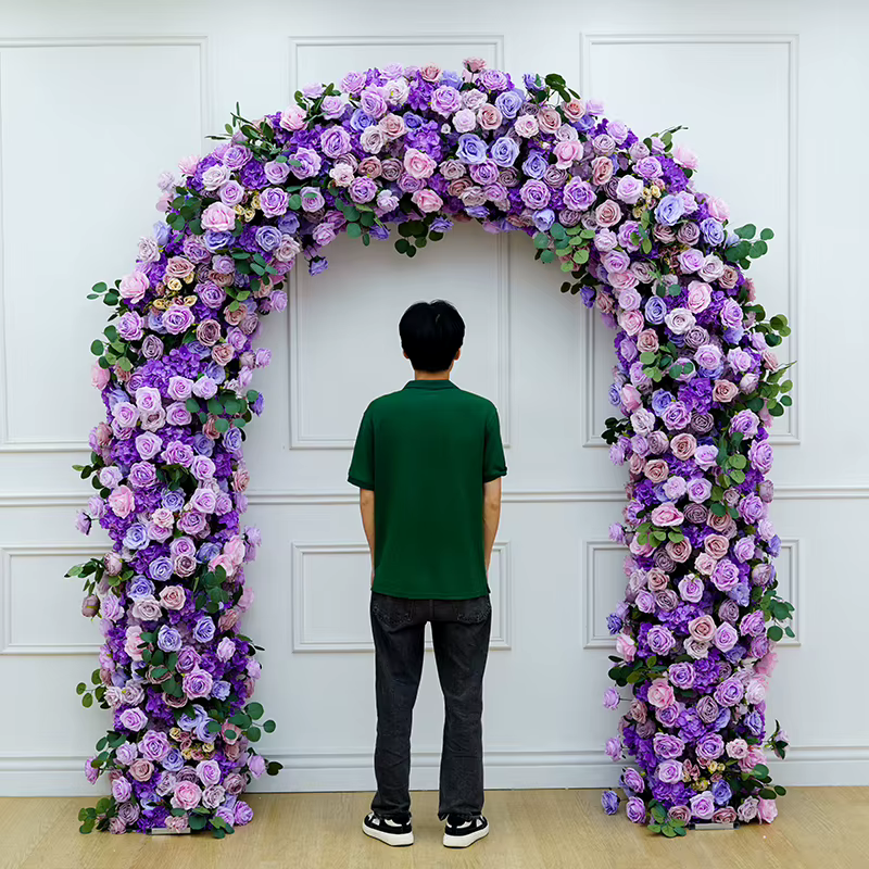Arc d'hortensia Rose violet
