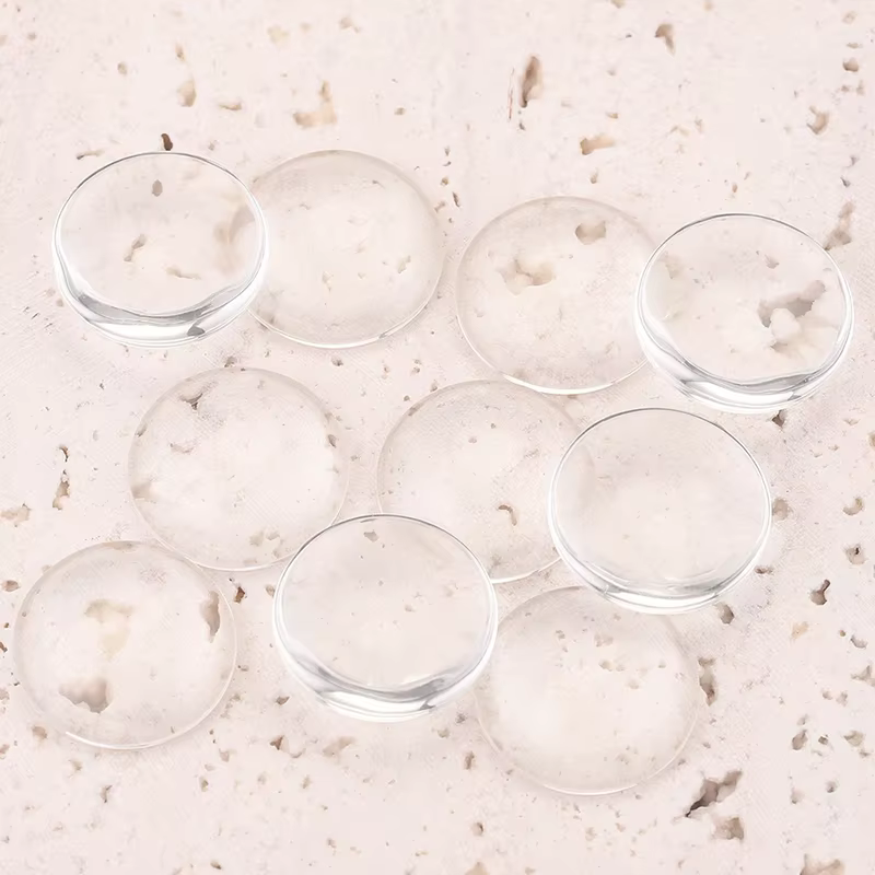 Cabochon Rond en Verre Transparent à Dos pio de 20mm, Bijoux de Charme de DIY, 500 Pièces