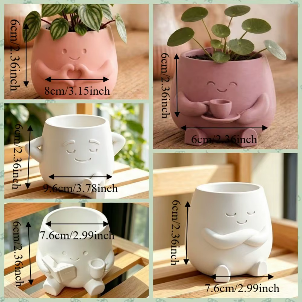 Mini pot de fleurs paysager imprimé en 3D