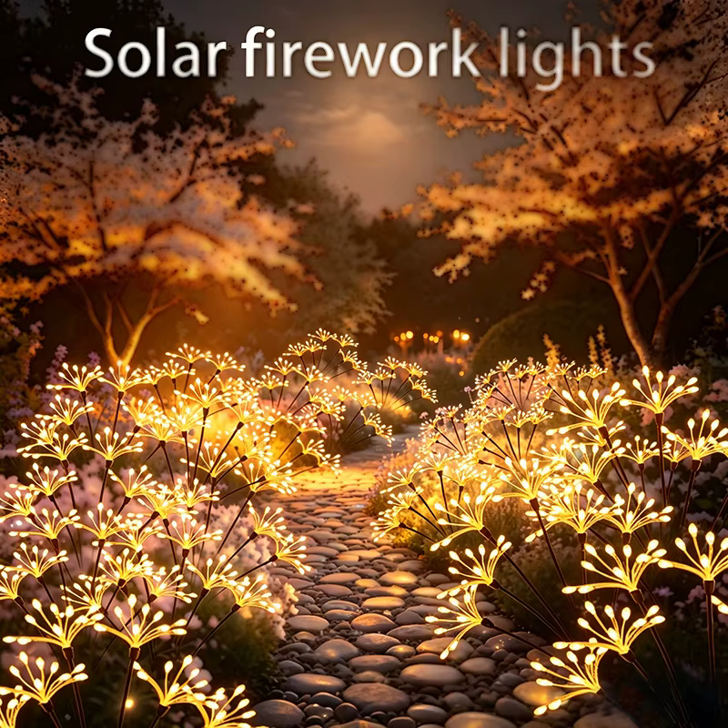 Lampes solaires féeriques en forme de fleurs
