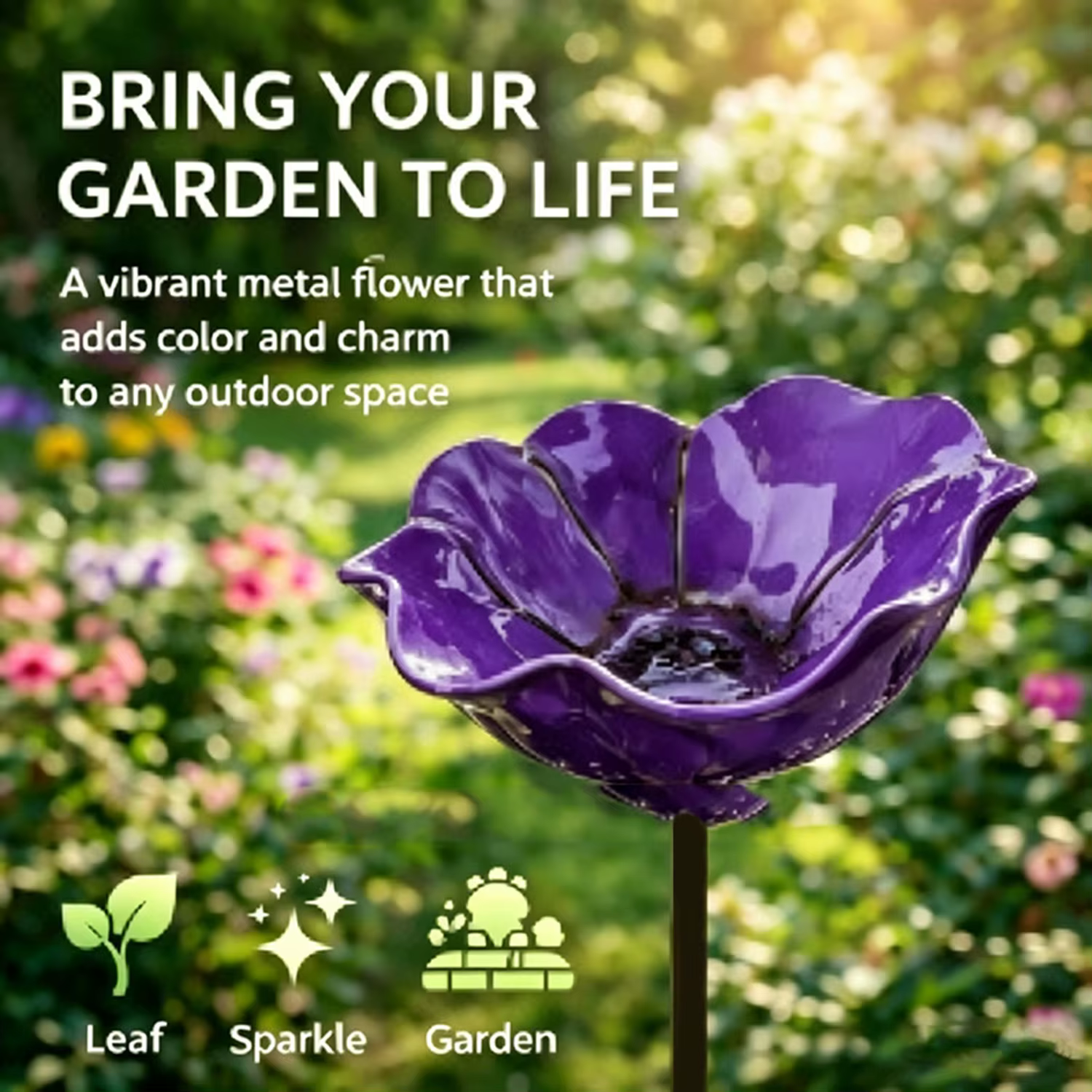 Station d'abreuvement pour abeilles en forme de fleur