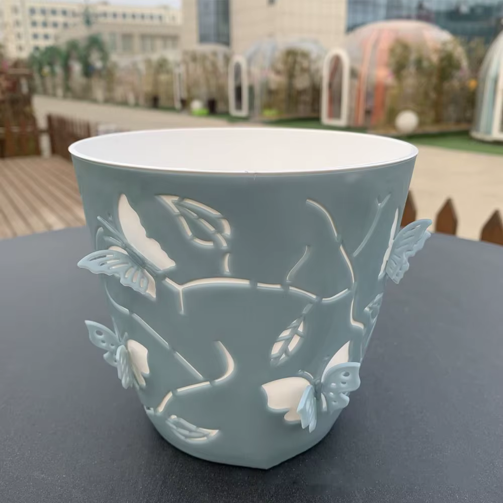 Pot de fleurs en Relief papillon de dessin animé 3D