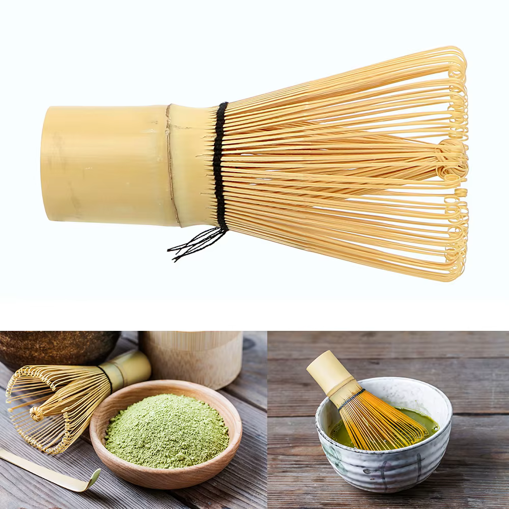 Cérémonie japonaise bambou Chasen 100 Matcha thé vert poudre fouet brosse à thé accessoires de cuisine outil à thé