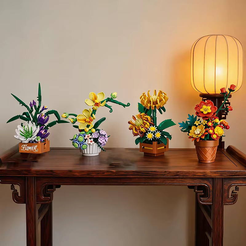 Petites plantes en pot style Ins