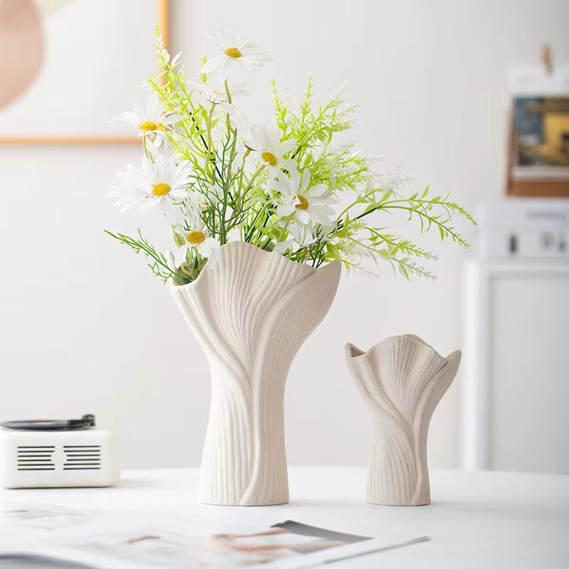 CAPIRON Vase en céramique à fleurs nordiques