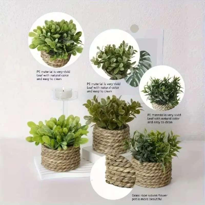Plante d'eucalyptus artificielle verte de 11 cm – Petite