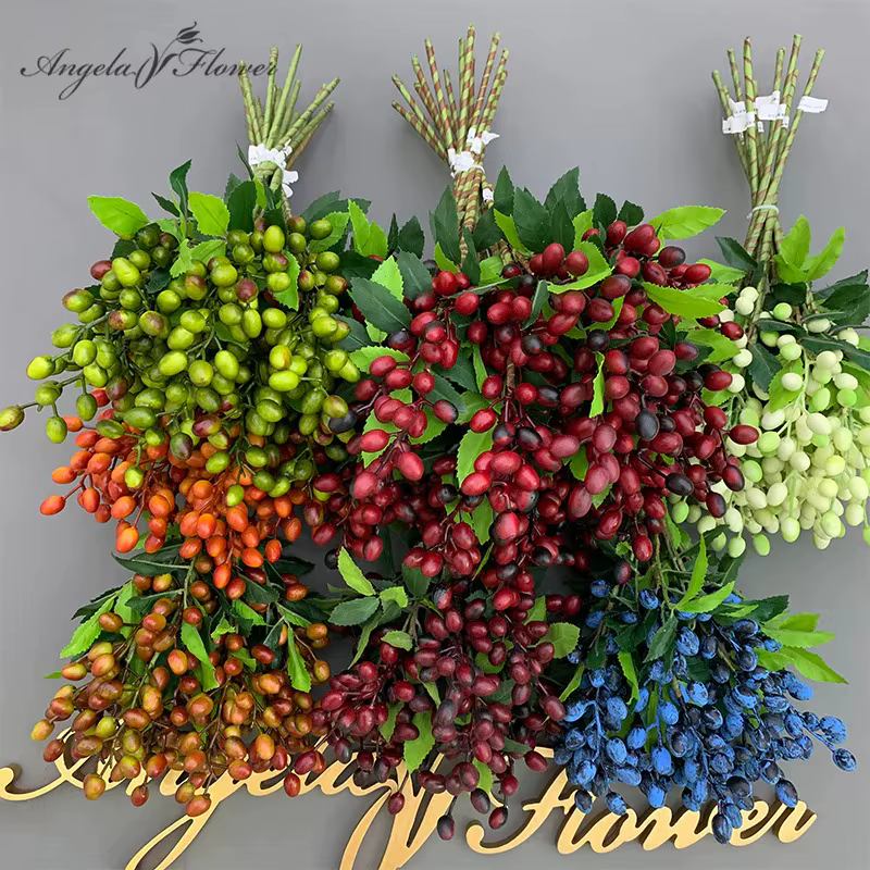 Simulation de branche de fruits d'olive