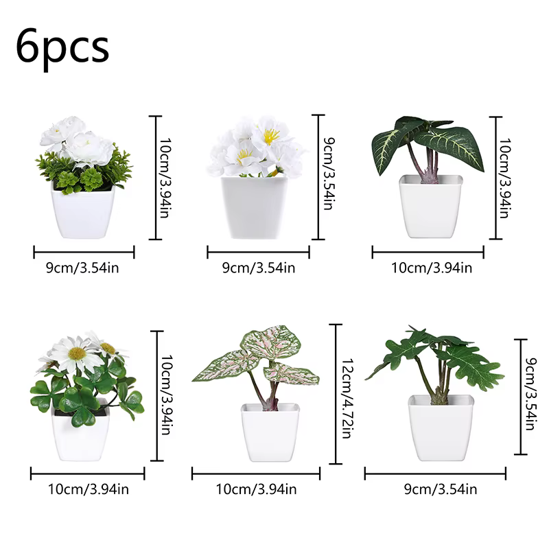 1 ensemble de plantes de Simulation en pot