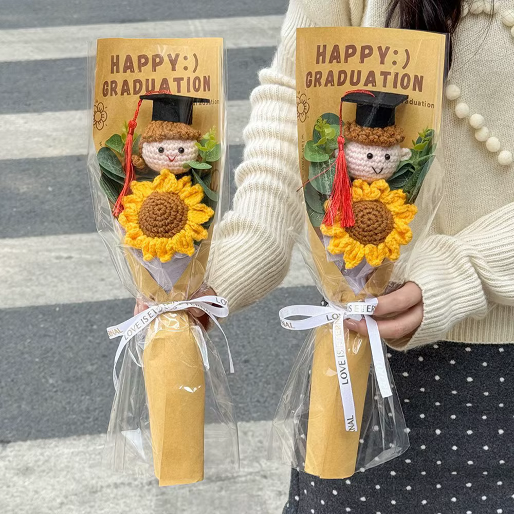 Fleurs au crochet, Bouquet de fleurs de remise de diplôme