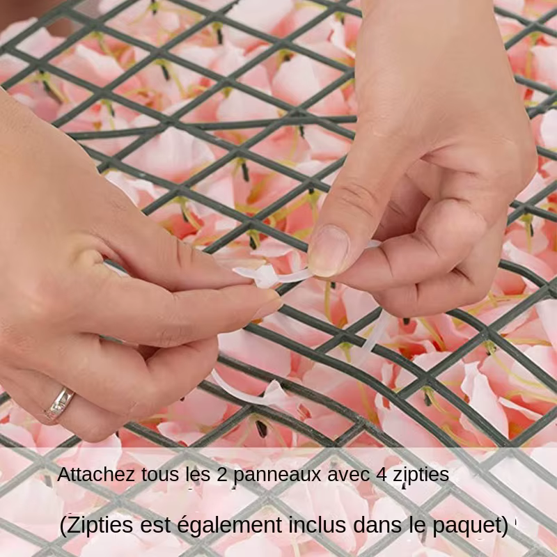 Fleurs de roses en soie 3D