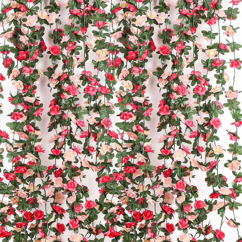 Fleurs artificielles de roses de 240 cm pour la décoration de mariage