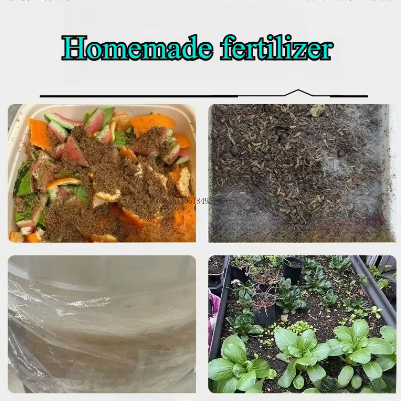 Agent de Fermentation Bactérienne pour Compost de Déchets Alimentaires EM 500G – Idéal pour Améliorer le Sol des Légumes