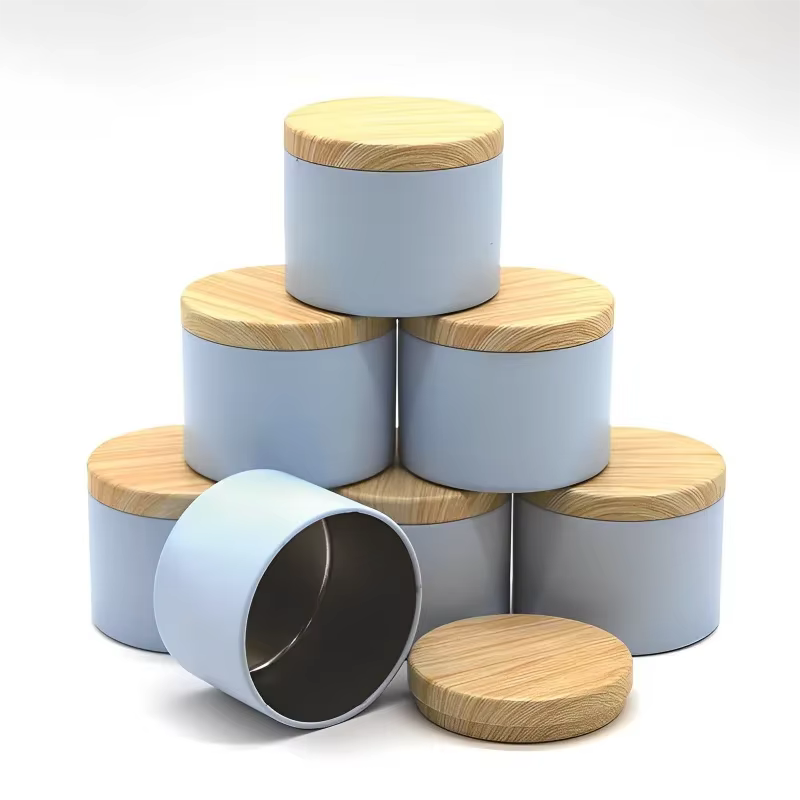 Pot à bougie rond avec couvercle, bricolage, aromathérapie, boîtes de thé en fer blanc, crème africaine de voyage, récipient de stockage cosmétique, 12 pièces, 4oz