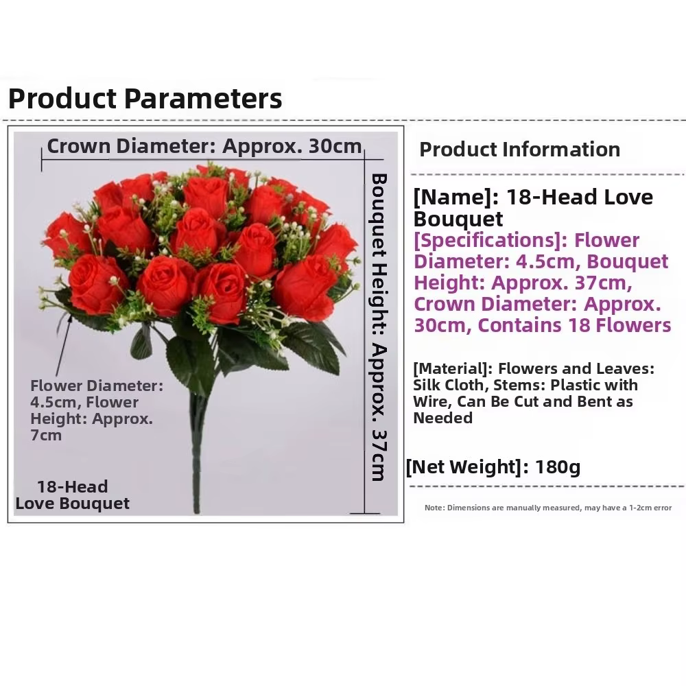 18 têtes vraie fleur heureuse 10 couleurs photographie Photo cadeau naturel simulé Rose Mini saint valentin fleurs décoration de la maison