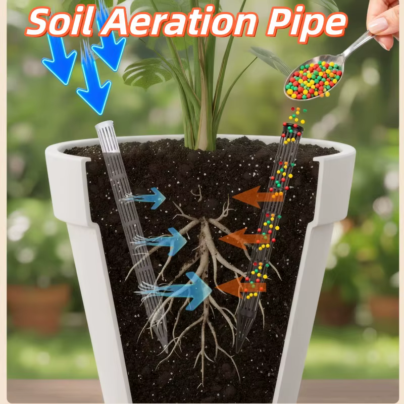 10/20pcs Soil Aeration Pipe for Plant Root Air Circulation Prevents