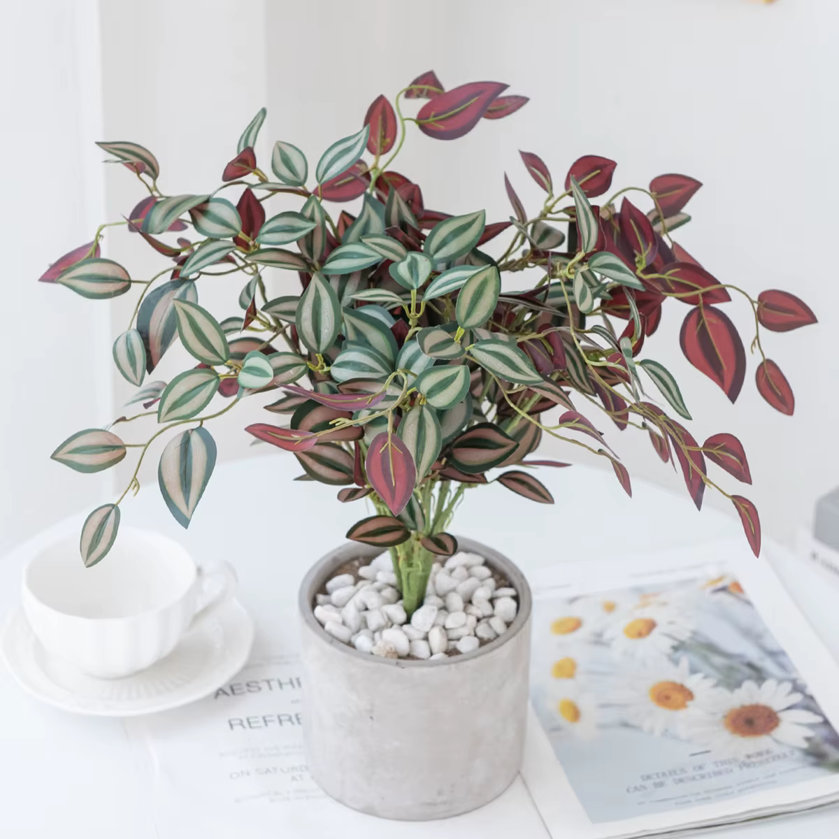 Plante Bonsaï Artificielle Verte pour Décoration Intérieure (Coin de Maison