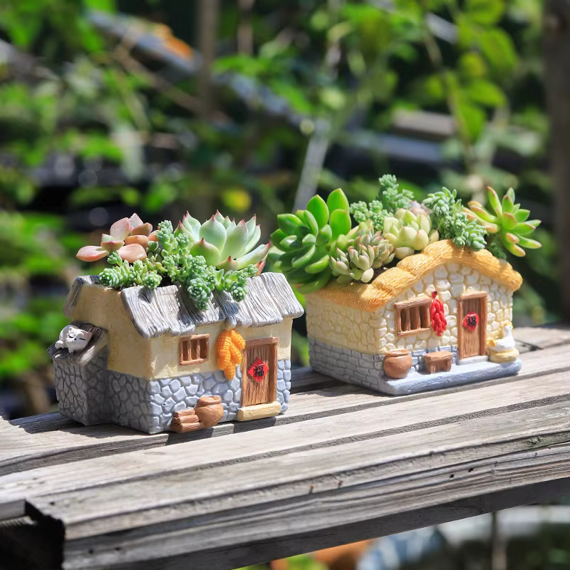User inière de ferme vintage pour plantes à air succulentes