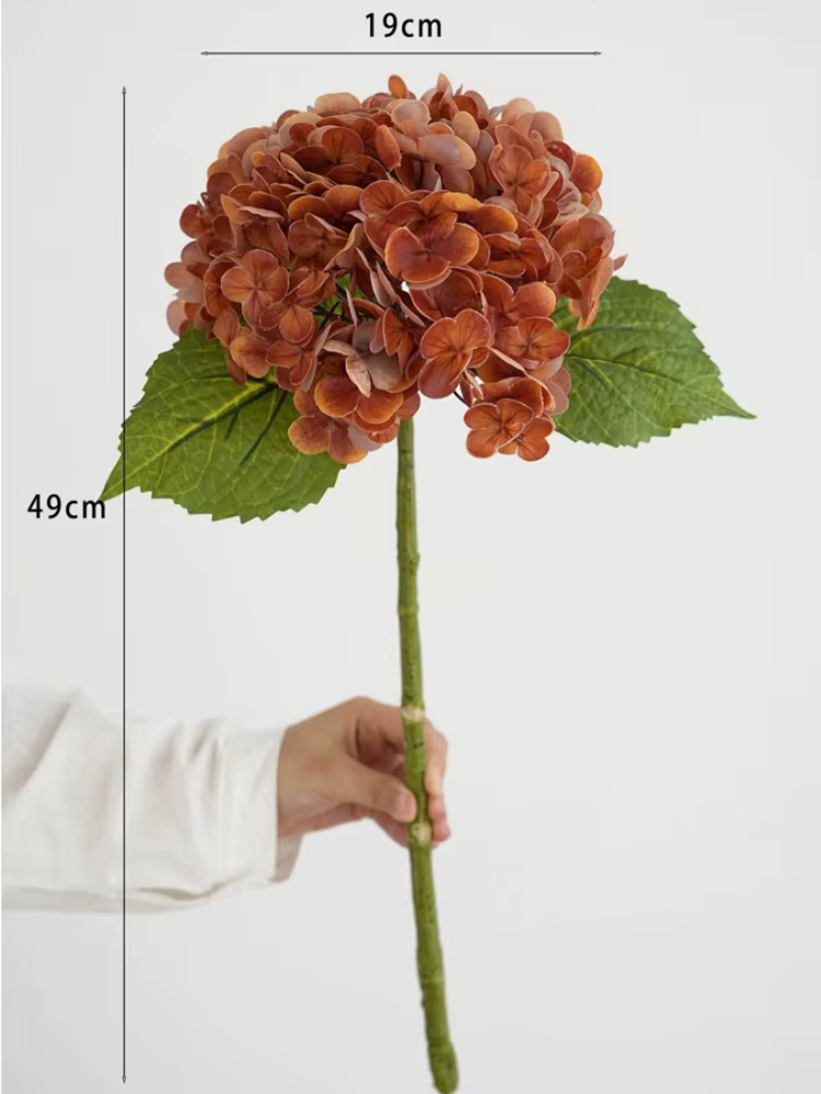 Fleurs d'hortensia artificielles bleues