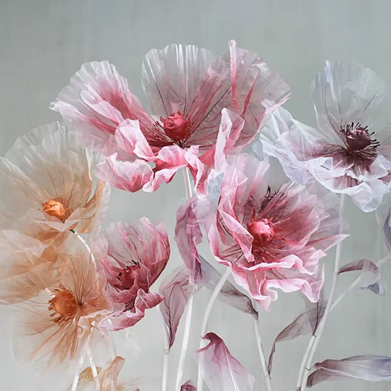 Grands fleurs artificielles en soie