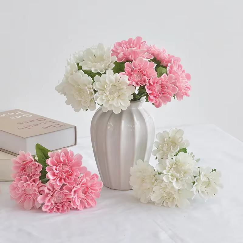 Bouquet de fleurs de Simulation de chrysanthème de soleil en PU