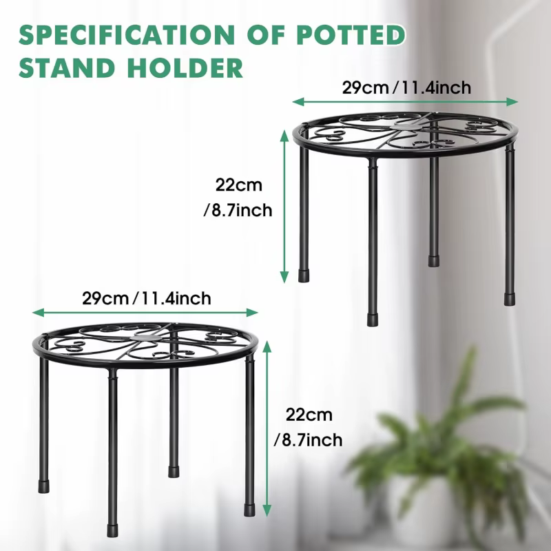 Support pour plantes en fer robuste