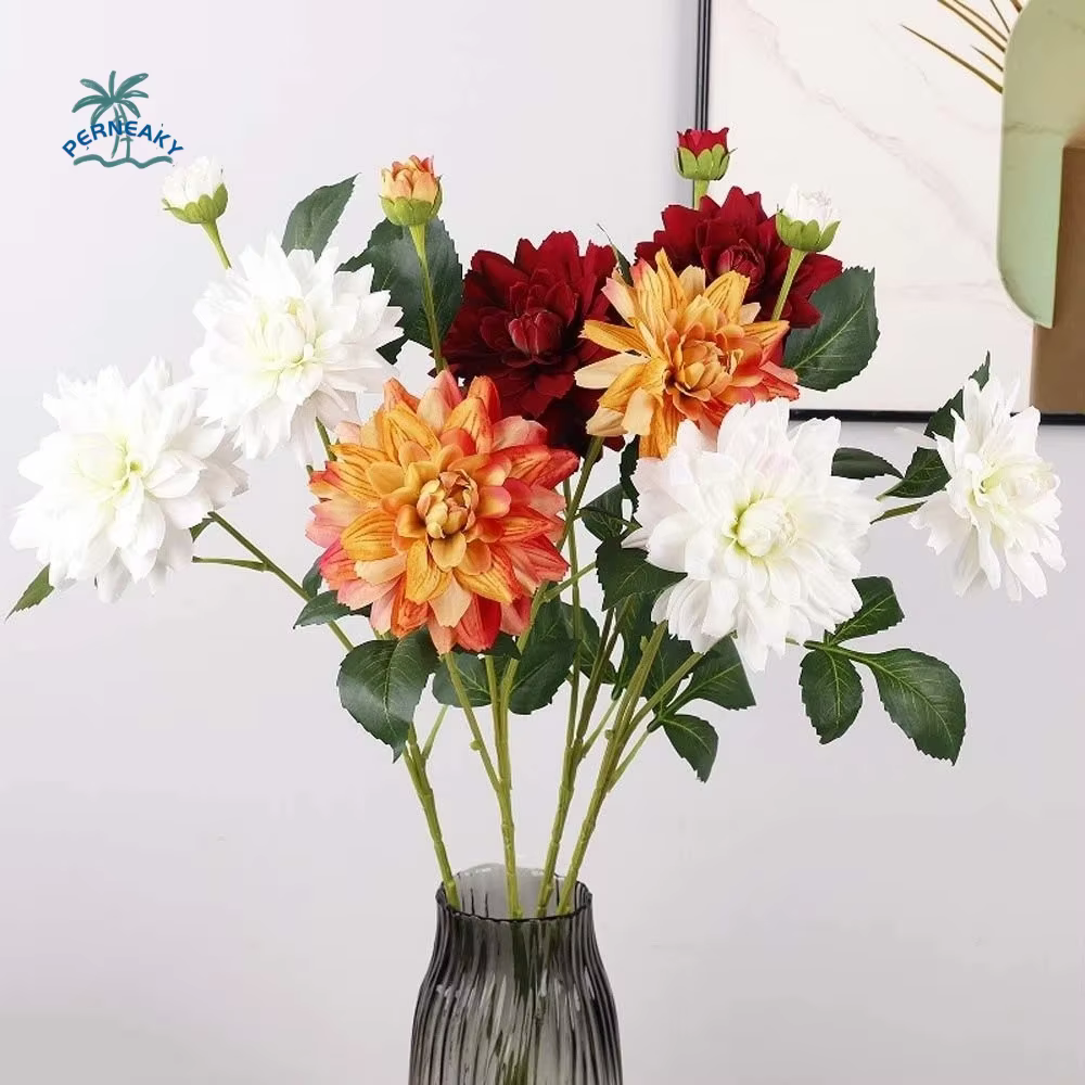 Fleur de Dahlia Artificielle Effet Réel