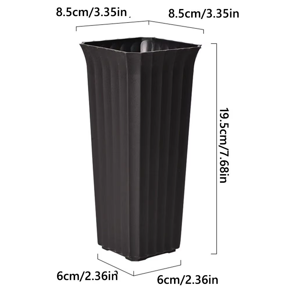 Vase à fleurs noir et blanc simple
