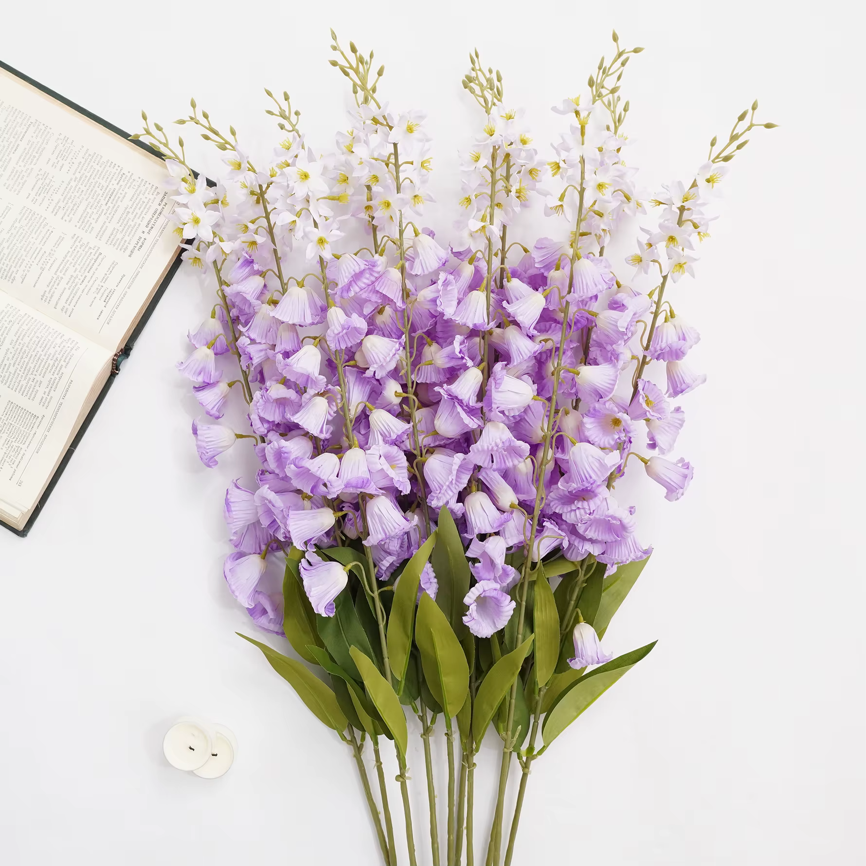 CHUXIN C9991 Fleur artificielle de clochettes violettes