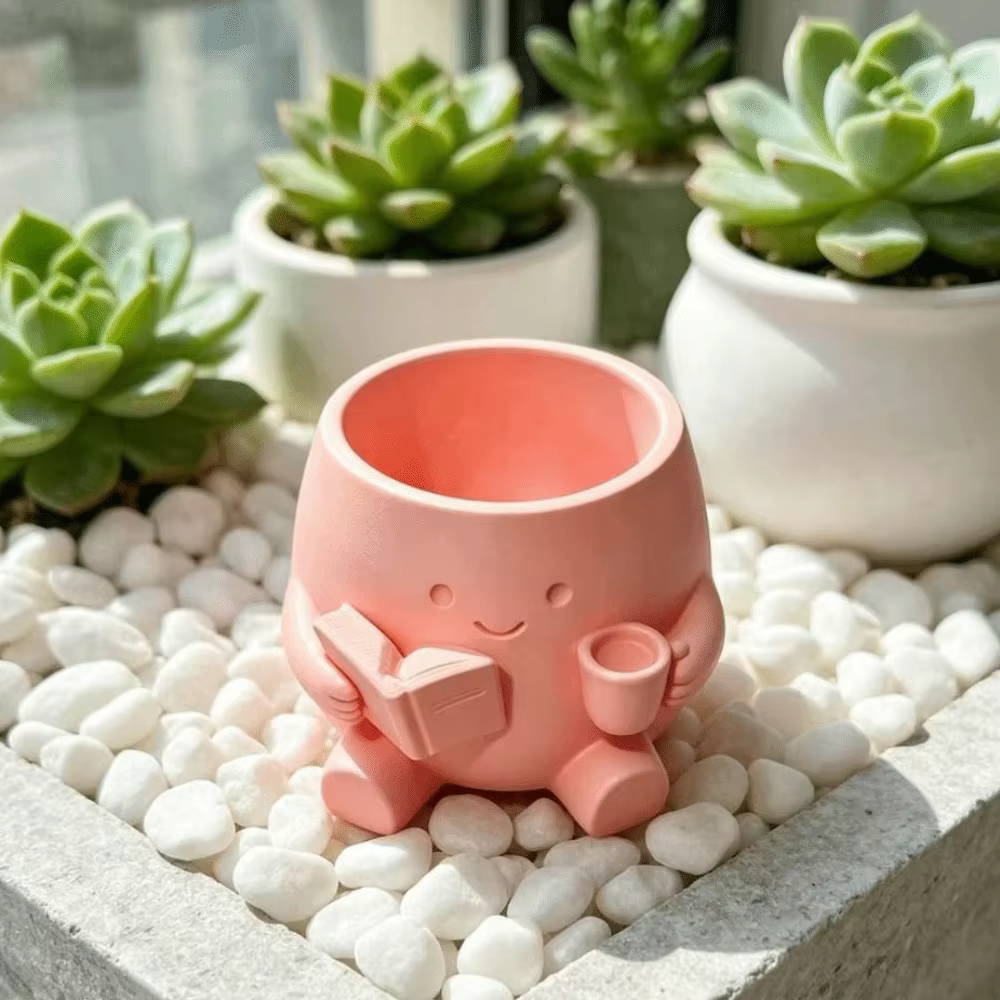 Pot de fleurs miniature mignon au design élégant