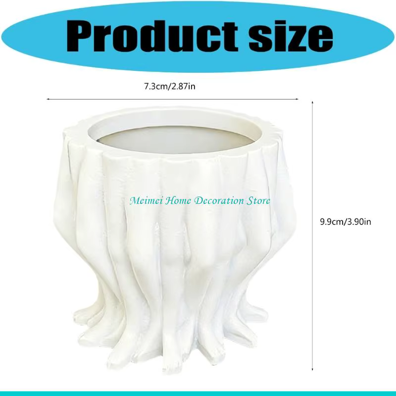 H7BF – jardinière décorative élégante en forme jambe