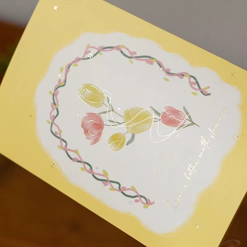 6 styles de cartes pop-up 3D en forme de bouquet de fleurs
