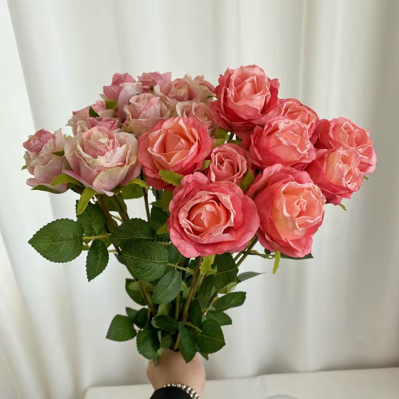 Bouquet de roses bulgares artificielles