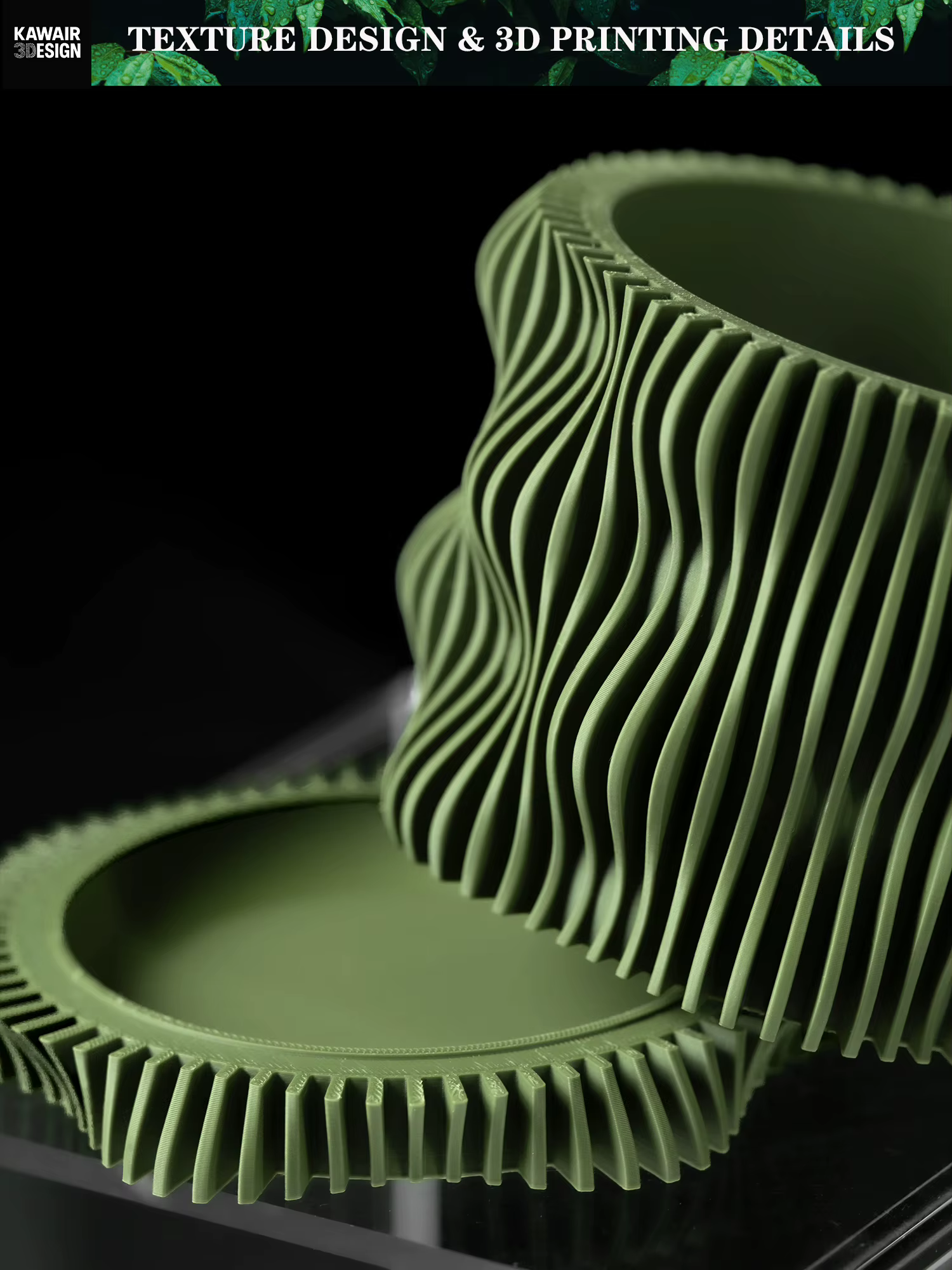Pot à plantes moderne et minimaliste imprimé en 3D - Pot à fleurs biodégradable pour la décoration intérieure