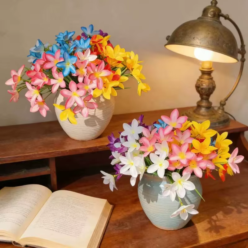 Bouquet de 20 fleurs artificielles en soie