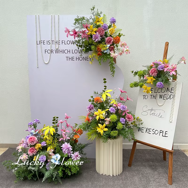 Monet – fleurs artificielles de Style jardin