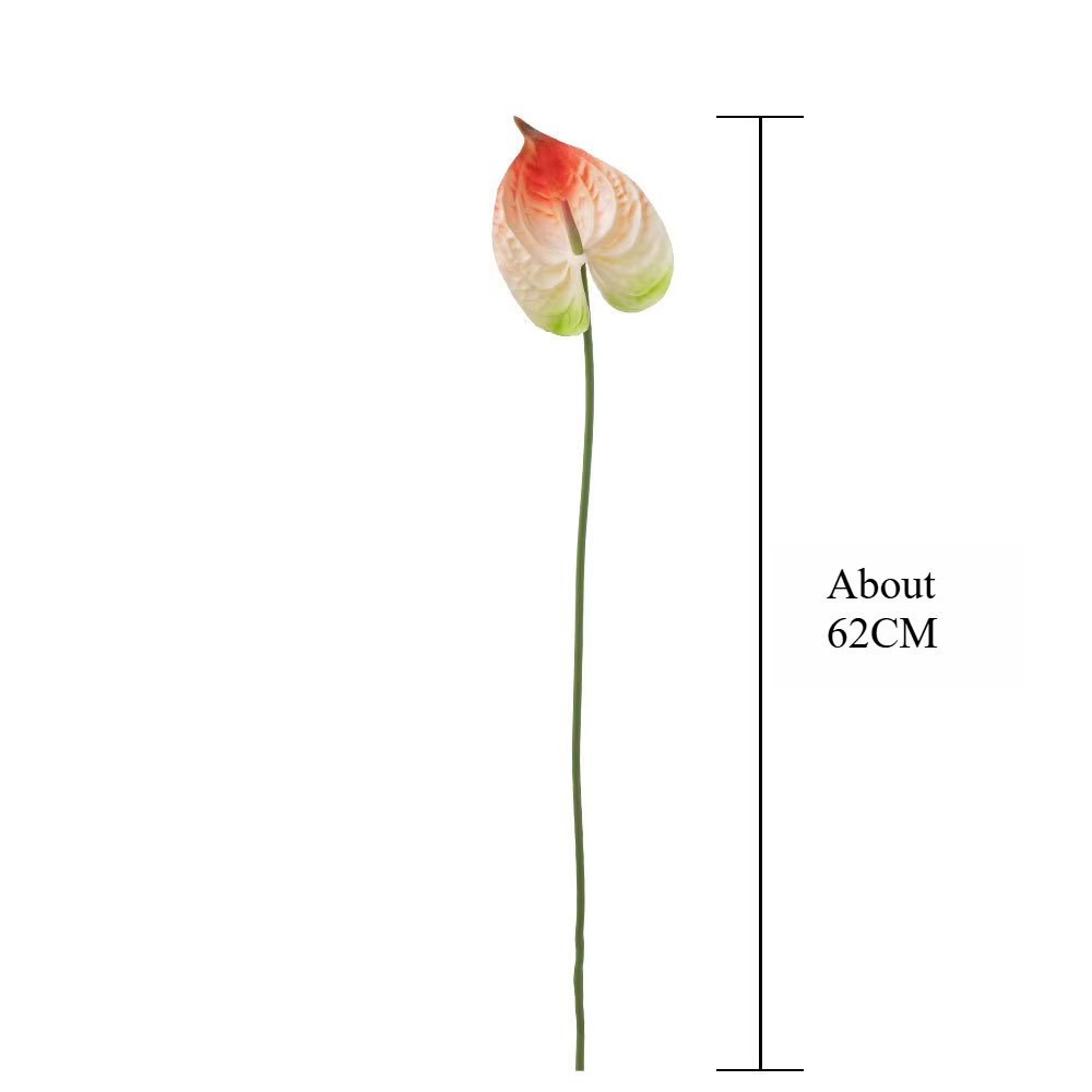 Plante d'anthurium artificielle de 24.41 pouces