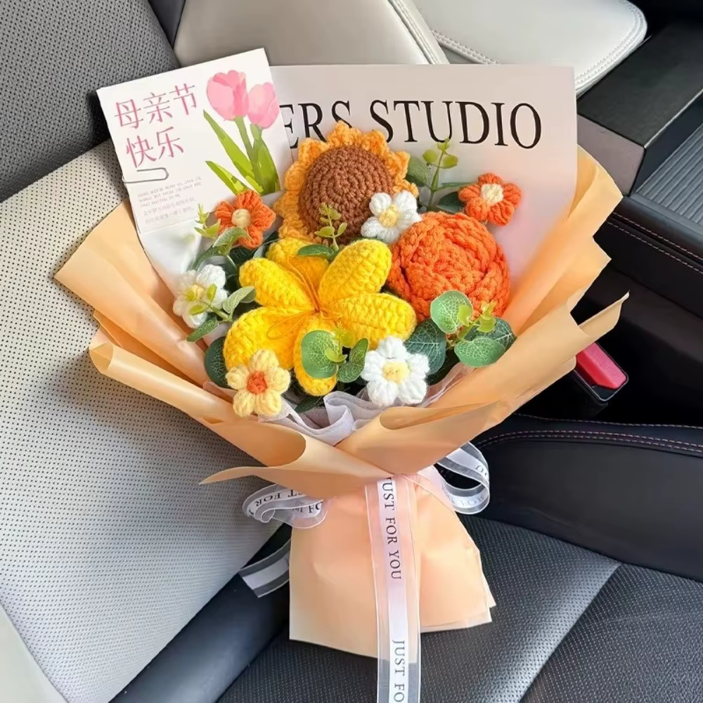 Bouquet de fleurs en coton de qualité
