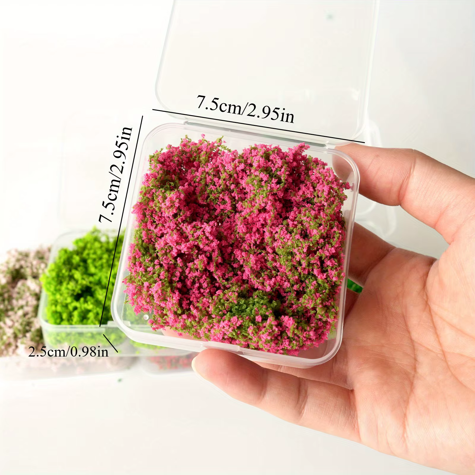 1 boîte de vignes à fleurs colorées miniatures