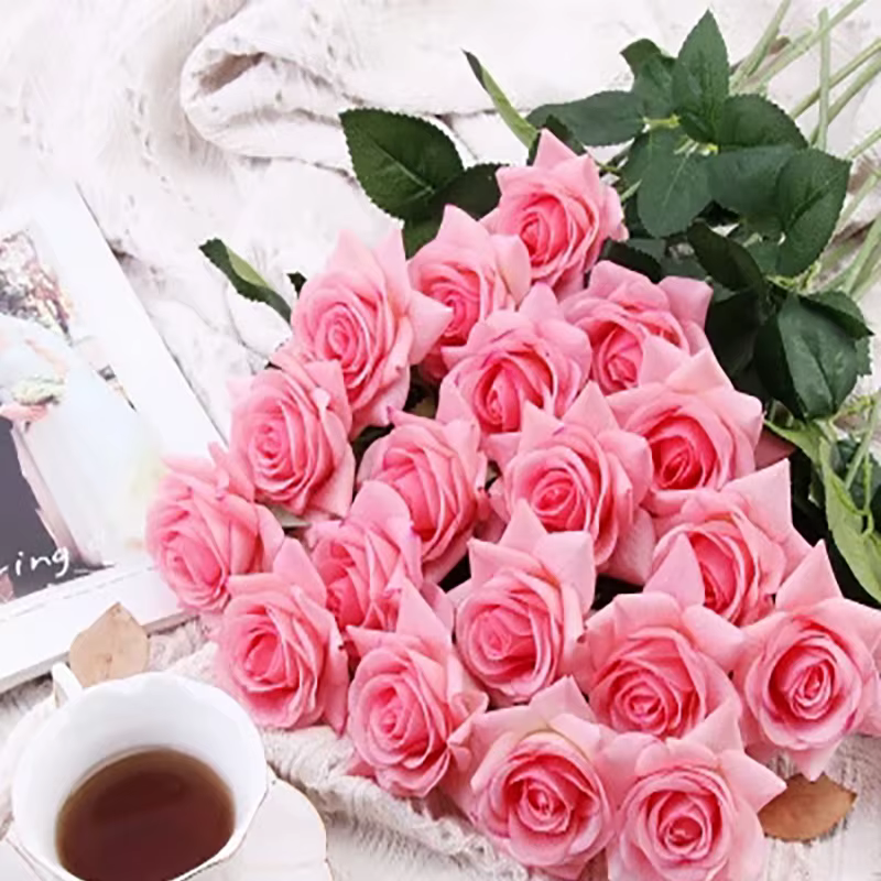 Fleurs artificielles en soie
