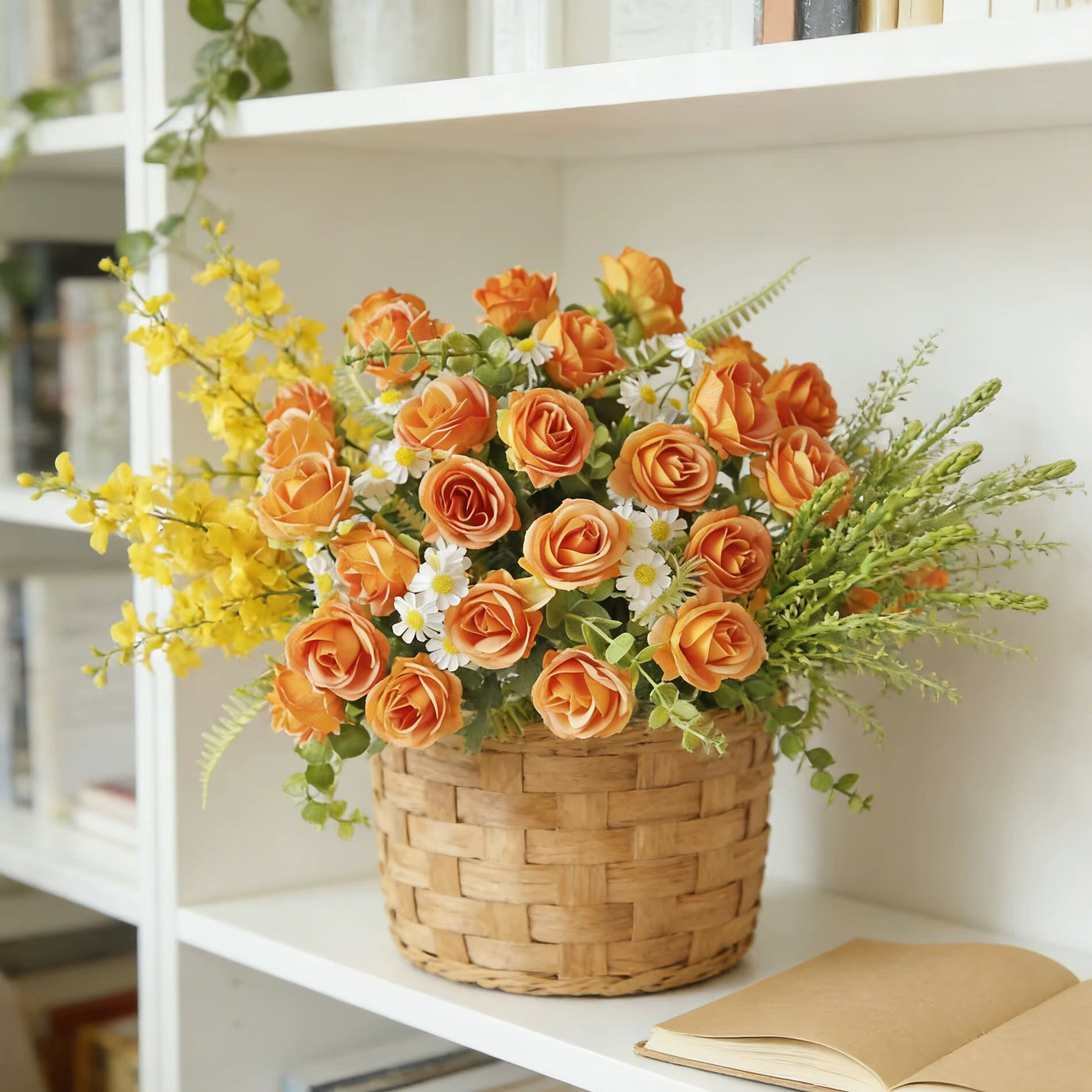Roses artificielles en soie pour mariage