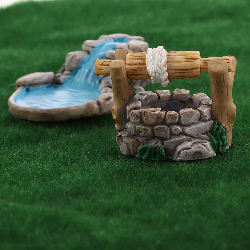 Miniature décorative en résine pour jardin